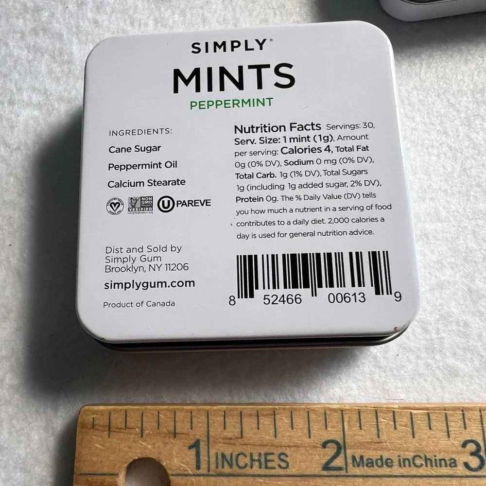 Simply‎ Mints Empty Tins Sewing Kits Crafts Fishing Tackle Boxes Buttons Hinged